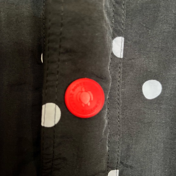 Simply Southern Women's MED Reversible Polka Dot Sherpa Lined Rain Pullover - Picture 10 of 16